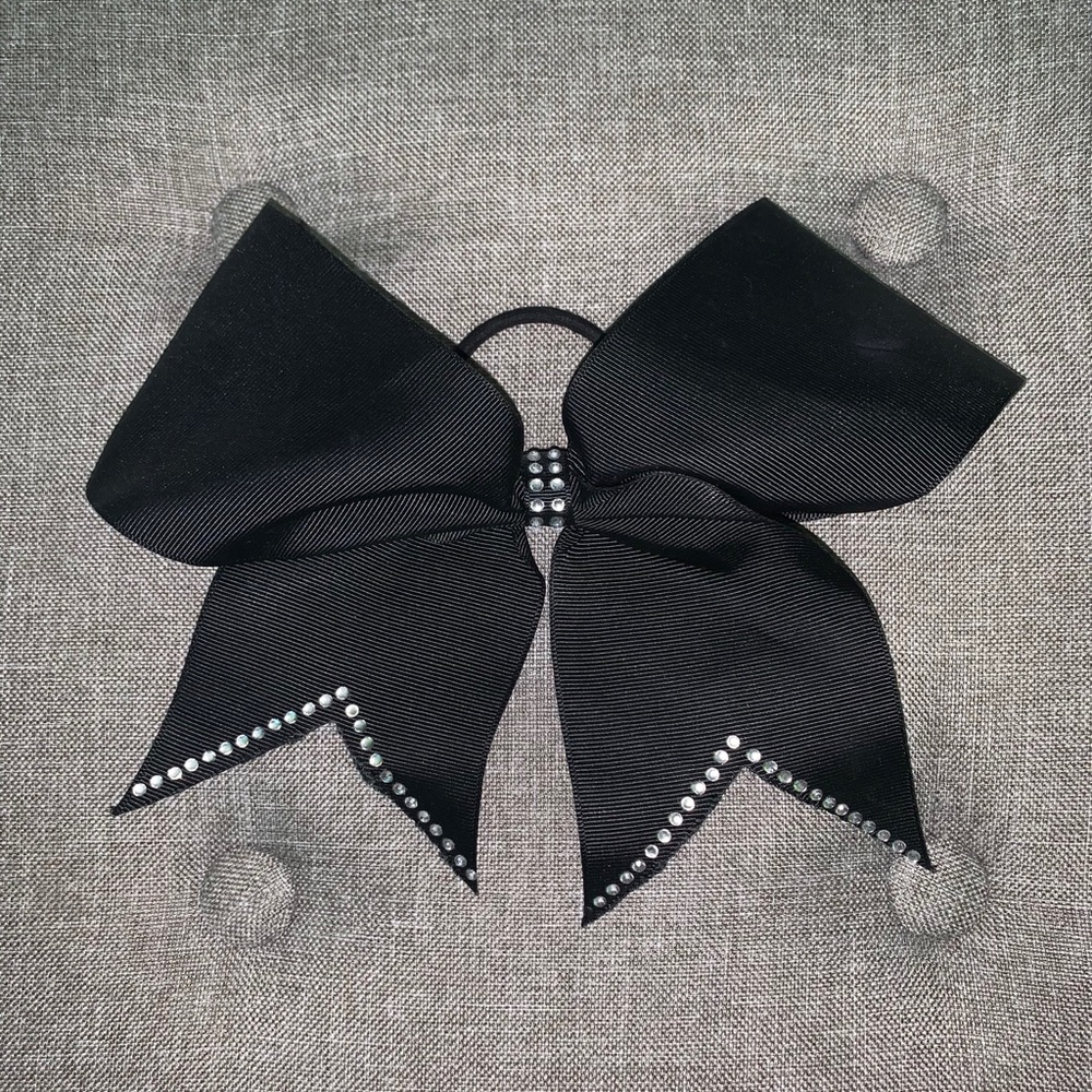 Black Cheer Bow